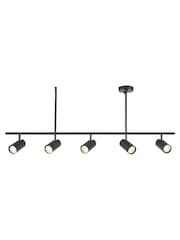 Gallery Home Black Erie 5 Bulb Ceiling Light - Image 3 of 3
