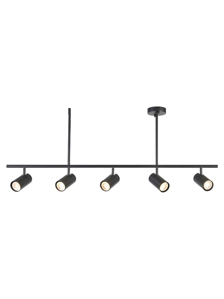 Gallery Home Black Erie 5 Bulb Ceiling Light - Image 3 of 3