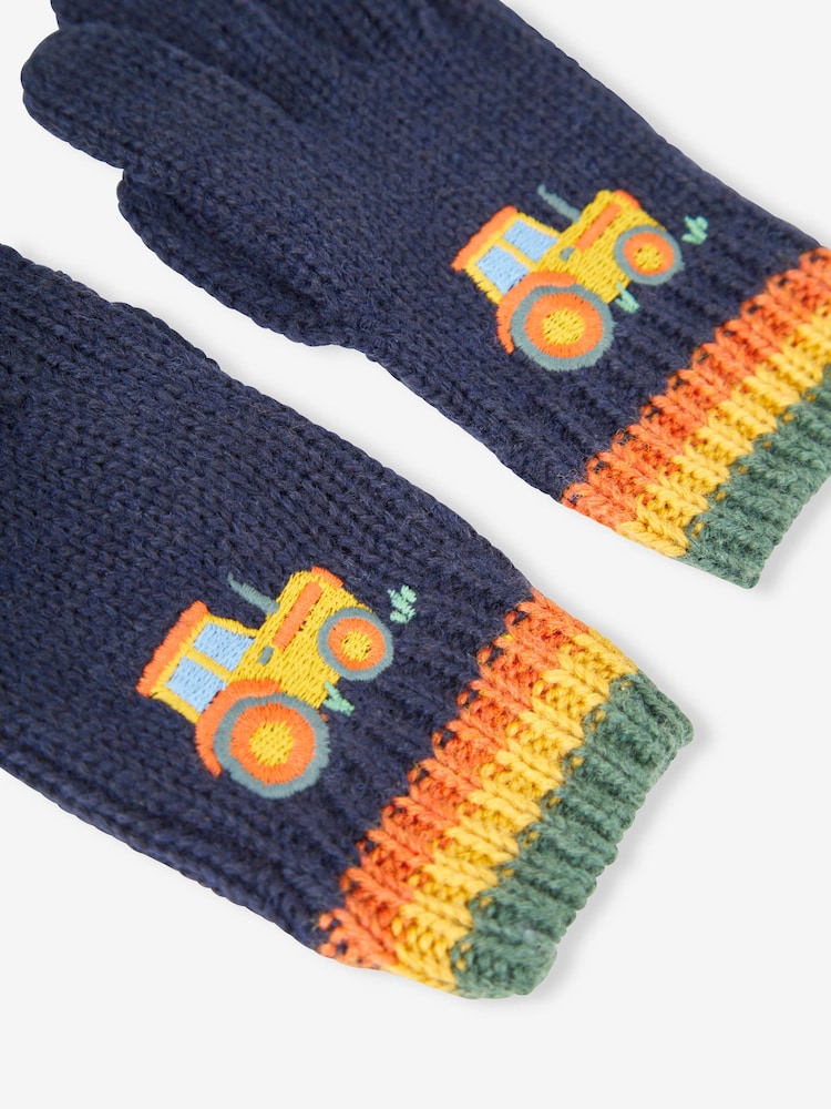 JoJo Maman Bébé handschoenen met tractorapplicatie - Image 3 of 3