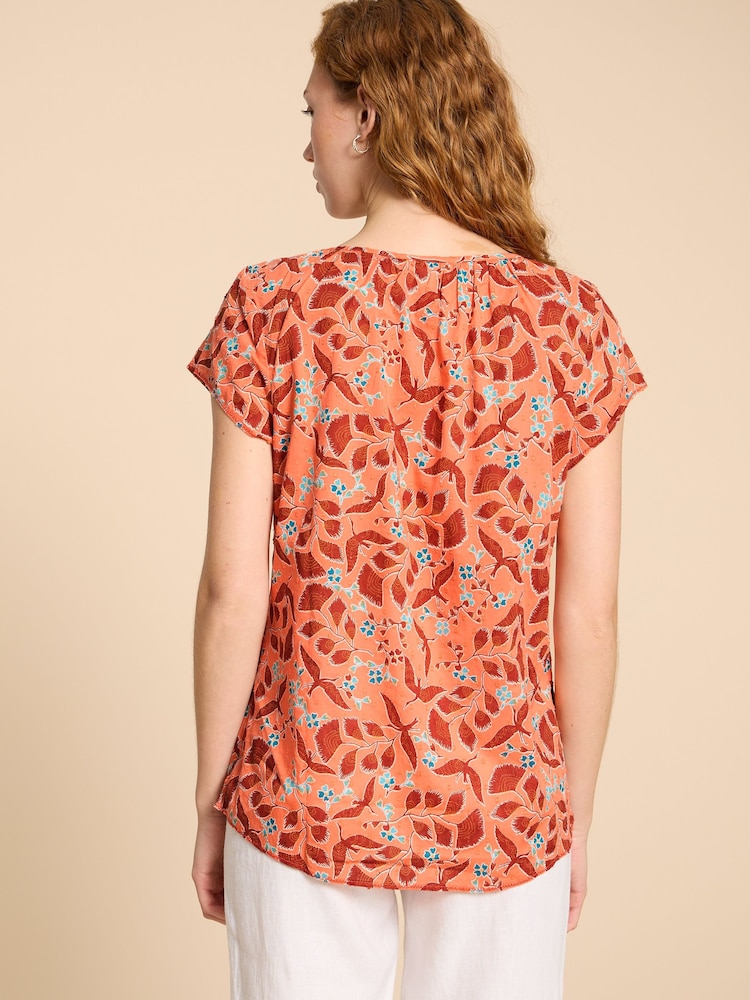 White Stuff Pink Keri Organic Cotton Top - Image 2 of 7 White Stuff Pink Keri Organic Cotton Top - Image 2 of 7