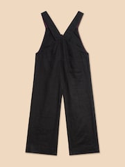 White Stuff Black Viola 100% Linen Dungaree - Image 6 of 7