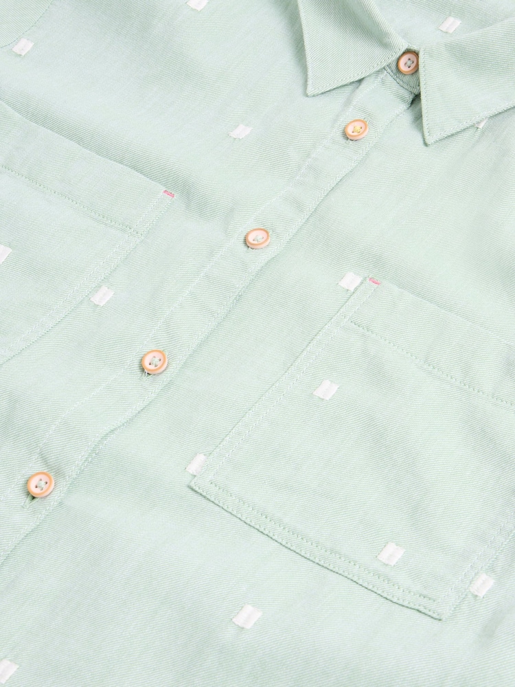White Stuff Green Cotton Sophie Shirt - Image 7 of 7 White Stuff Green Cotton Sophie Shirt - Image 7 of 7