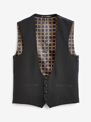 Black Regular Fit Waistcoat - Image 5 of 9