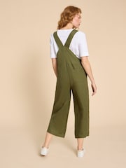 White Stuff Green Viola 100% Linen Dungaree - Image 2 of 7