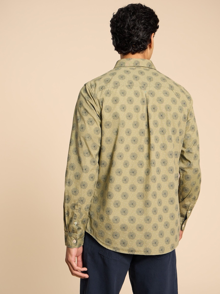 White Stuff Green Daisy Floral Printed Shirt - Image 2 of 7