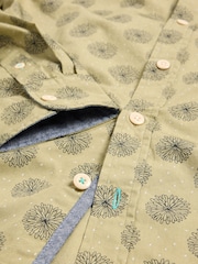 White Stuff Green Daisy Floral Printed Shirt - Image 7 of 7