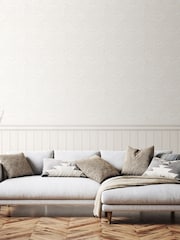 Hoopla Walls Washed White Tongue And Groove Fern Wallpaper - Image 1 of 2