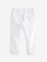 Blanc - Pantalon chino extensible (3mths-7yrs) - Image 2 de 3