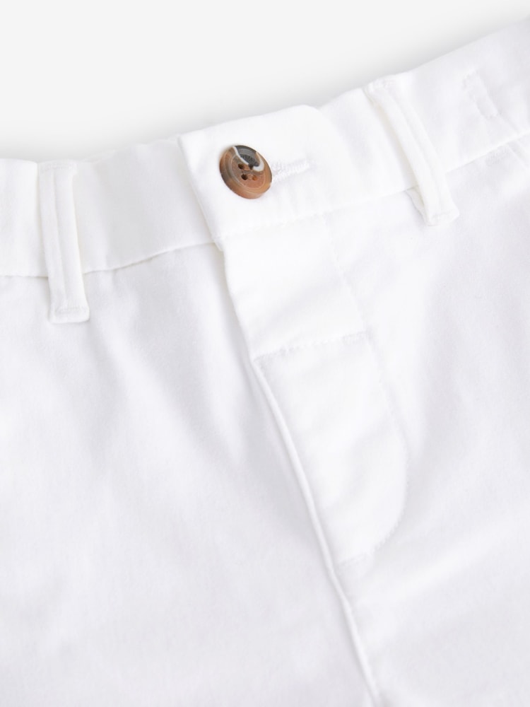 Blanc - Pantalon chino extensible (3mths-7yrs) - Image 3 de 3