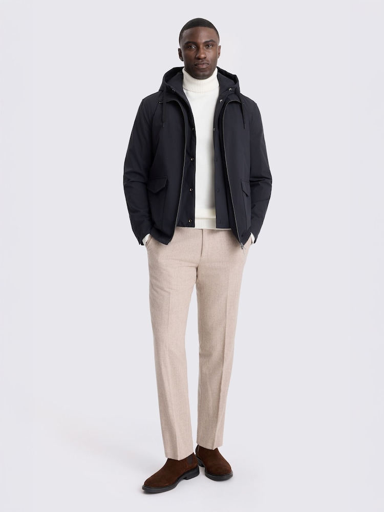 MOSS Blue Hybrid Jacket with Removeable Gilet - Image 2 of 7 MOSS Blue Hybrid Jacket with Removeable Gilet - Image 2 of 7