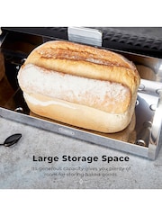 Tower Black Solitaire Bread Bin - Image 1 of 5