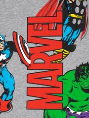 Vanilla Underground Boys Grey Marvel 100% Cotton Short Pyjamas - Image 5 of 5