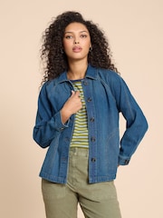 White Stuff Blue Eden Denim Jacket - Image 1 of 8