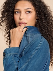 White Stuff Blue Eden Denim Jacket - Image 4 of 8