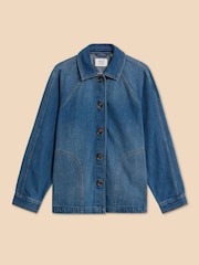 White Stuff Blue Eden Denim Jacket - Image 6 of 8