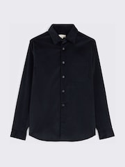 Azul - Sobrecamisa de pana de mezcla de algodón de MOSS - Imagen 4 de 4