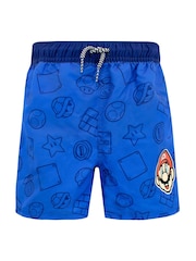 Character Blue Super Mario Swim Shorts - Image 1 of 6