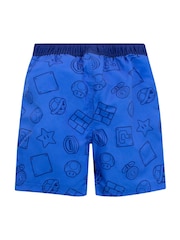 Character Blue Super Mario Swim Shorts - Image 2 of 6