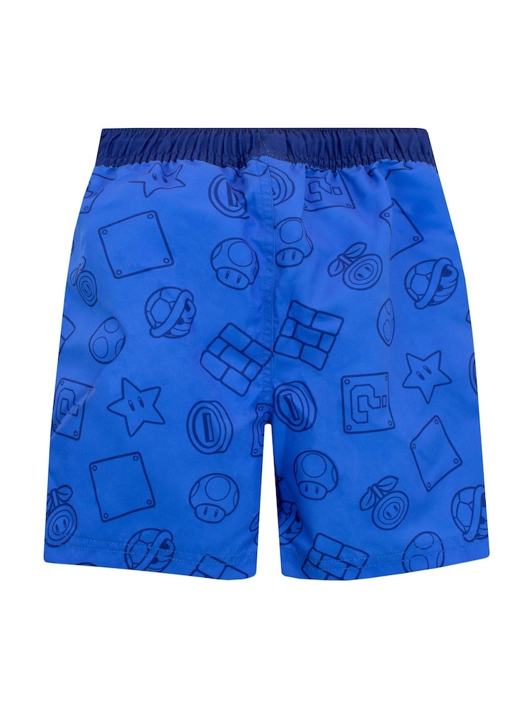 Character Blue Super Mario Swim Shorts - Image 2 of 6
