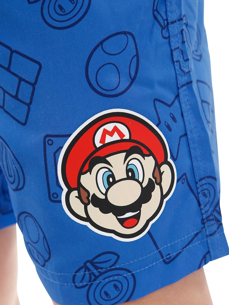 Character Blue Super Mario Swim Shorts - Image 6 of 6