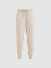 Reiss Ivory Bronte Cotton Drawstring Cuffed Joggers - Image 2 of 4