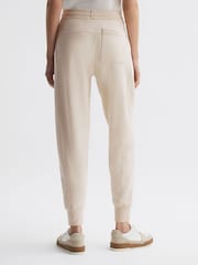 Reiss Ivory Bronte Cotton Drawstring Cuffed Joggers - Image 4 of 4