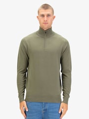 Luke 1977 Jacob 1000 Clover Quarter Zip Kint Jumper - Image 1 of 7
