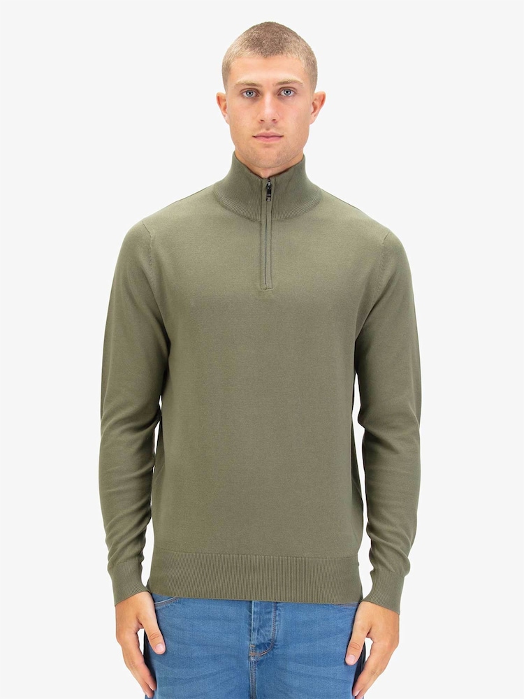 Luke 1977 Jacob 1000 Clover Quarter Zip Kint Jumper - Image 1 of 7