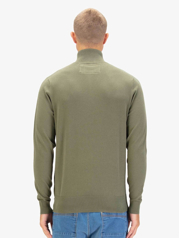 Luke 1977 Jacob 1000 Clover Quarter Zip Kint Jumper - Image 2 of 7