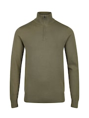 Luke 1977 Jacob 1000 Clover Quarter Zip Kint Jumper - Image 4 of 7