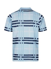Luke 1977 Castle Check Mix Polo Shirt - Image 5 of 7