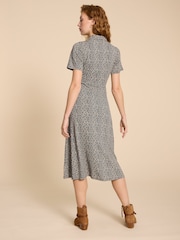 White Stuff Black Rua Jersey Shirt Dress - Image 2 of 7