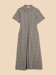 White Stuff Black Rua Jersey Shirt Dress - Image 5 of 7
