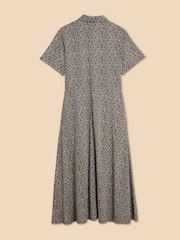 White Stuff Black Rua Jersey Shirt Dress - Image 6 of 7