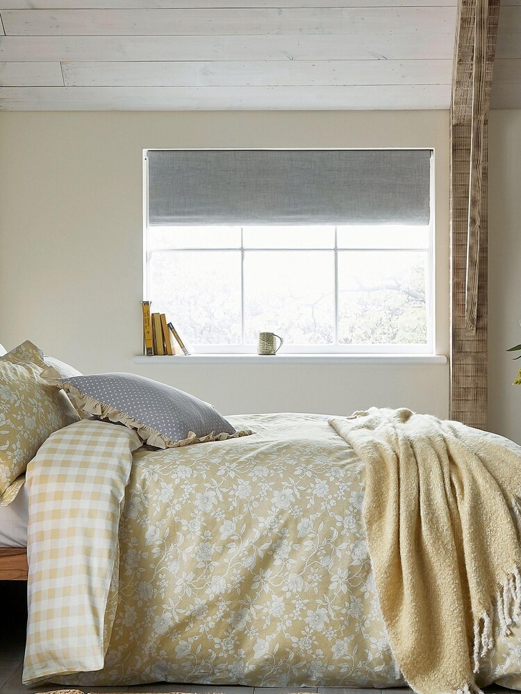 Helena Springfield Yellow Melforde Duvet Cover and Pillowcase Set - Image 2 of 6