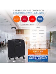 Flight Knight 56x45x25cm EasyJet Overhead Soft Case Cabin Carry On Suitcase Hand Luggage - Image 3 of 7