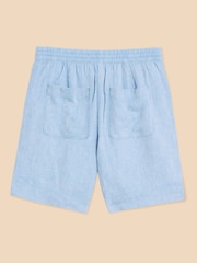 White Stuff Blue Elle Linen Blend Shorts - Image 6 of 7