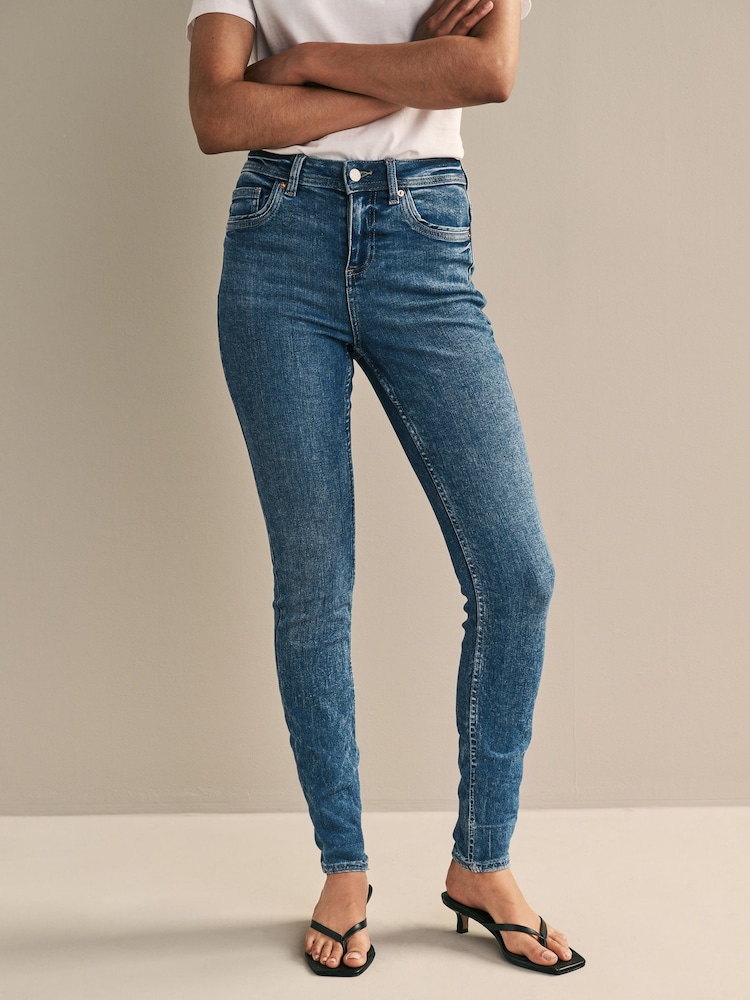 Dunkelblau/Denim - Superweiche Skinny Jeans - Bild 1 von 7