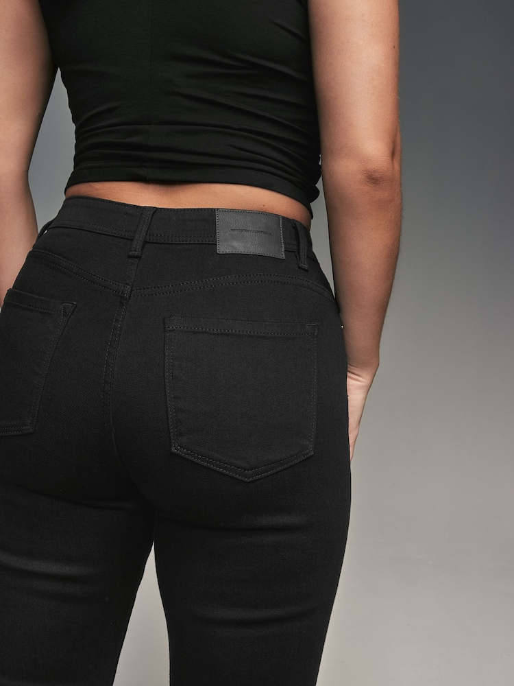 Zwart - Superzachte bootcut jeans met zandlopervorm - Image 5 of 9