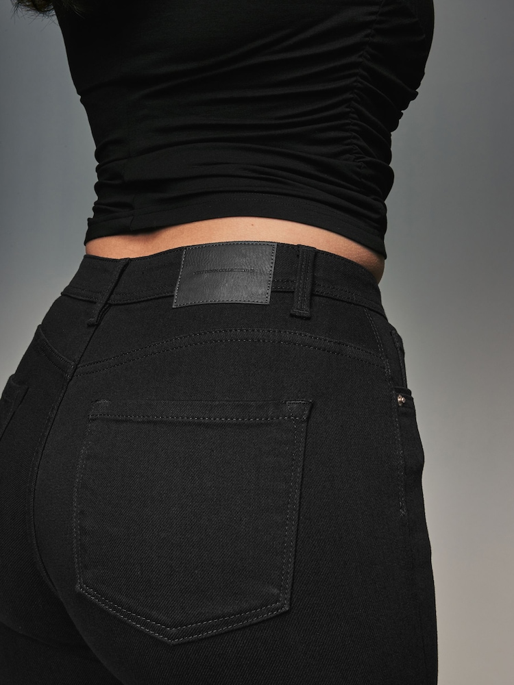 Zwart - Superzachte bootcut jeans met zandlopervorm - Image 6 of 9