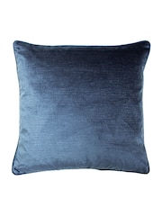 Riva Paoletti Navy Blue Stella Embossed Polyester Filled Cushion - Image 2 of 5