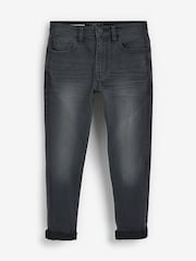 Grey Denim Tapered Fit Cotton Rich Stretch Jeans (3-17yrs) - Image 1 of 4