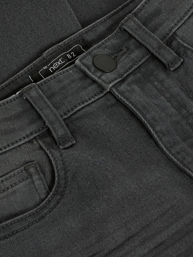 Grey Denim Tapered Fit Cotton Rich Stretch Jeans (3-17yrs) - Image 3 of 4