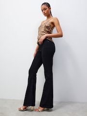 Black Supersoft Flare Jeans - Image 1 of 6