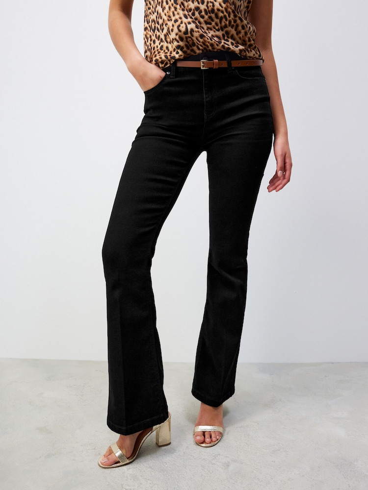Black Supersoft Flare Jeans - Image 2 of 6