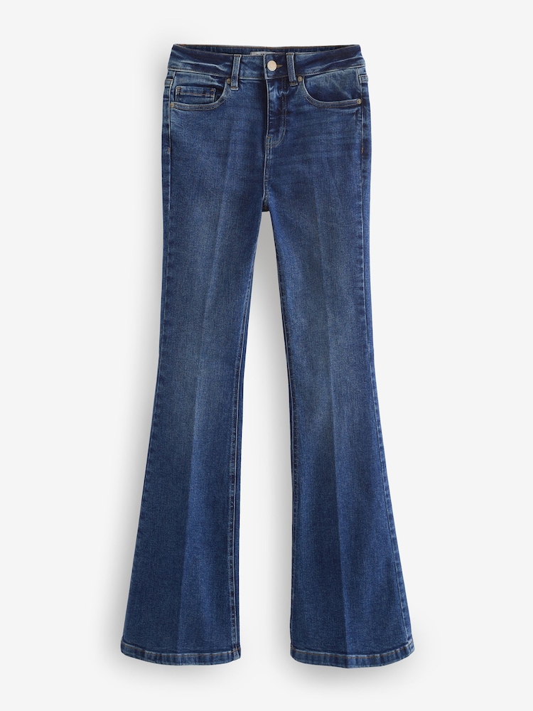 bleu foncé - Jean évasé ultra-doux - Image 4 of 6