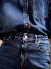 bleu foncé - Jean évasé ultra-doux - Image 5 of 6