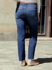 Dark Blue Slim Straight Jeans - Image 3 of 6