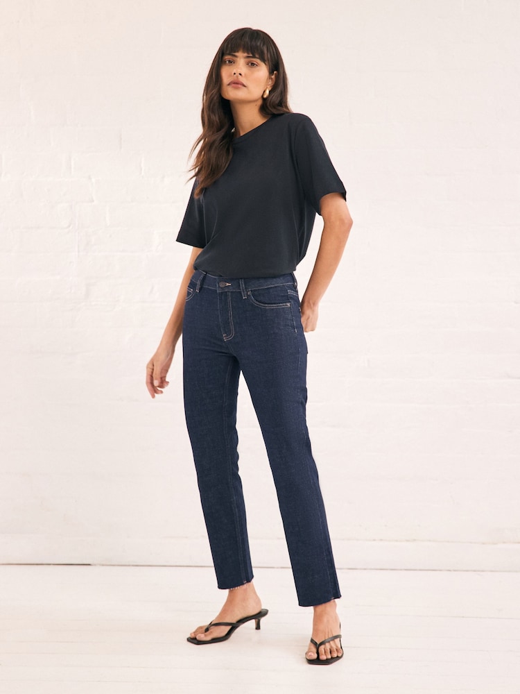 Rinse Blue Slim Straight Jeans - Image 1 of 7