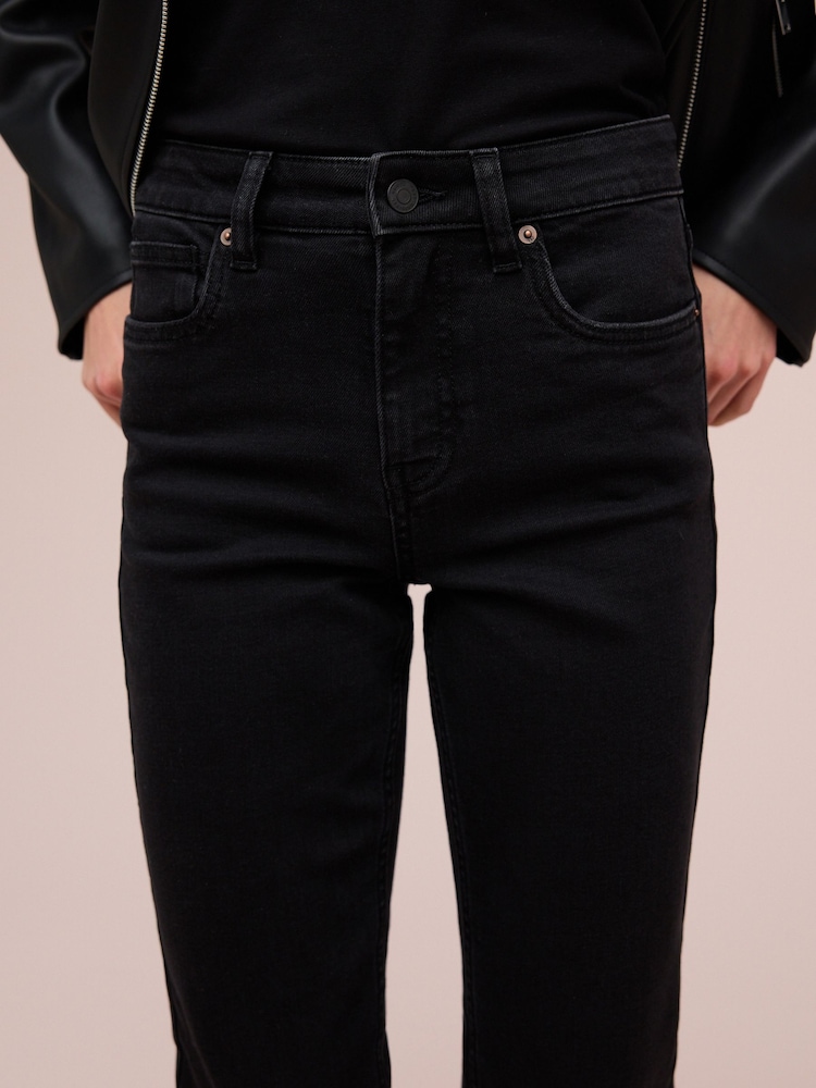 Black Slim Straight Jeans - Image 4 of 6